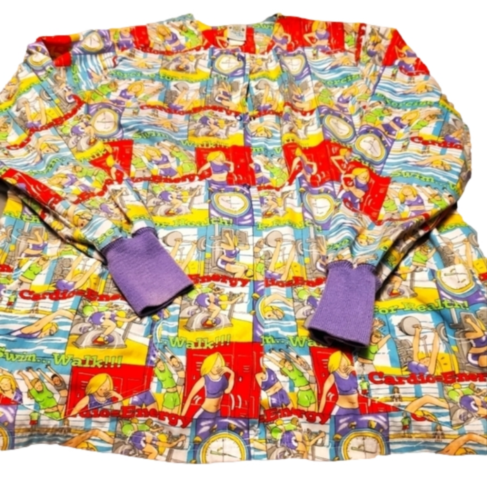 *♡Scrub top/lab coat sz. Large